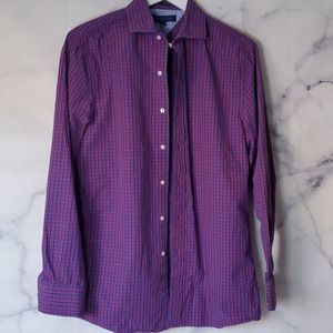Tommy Hilfiger Slim Fit Plaid Dress Shirt
